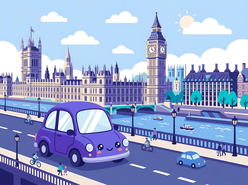 Illustration of a London landmark near Westminster